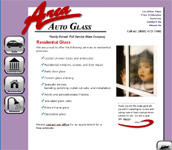 Web Design Image links to Area Auto Glass site