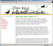 Site image - links to design for yoga site in Madison, WI