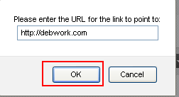 the URL enter screen - yahoo email signature