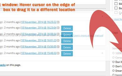 How to delete post and page revisions (and arrange edit view)