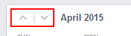 calendar arrows facebook