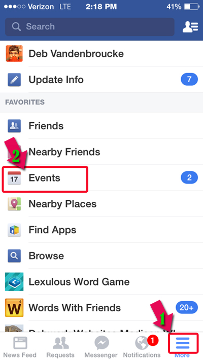 how to find upcoming birthdays on facebook mobile