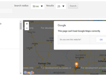 Google map broken using WP Locator plugin - a common problem