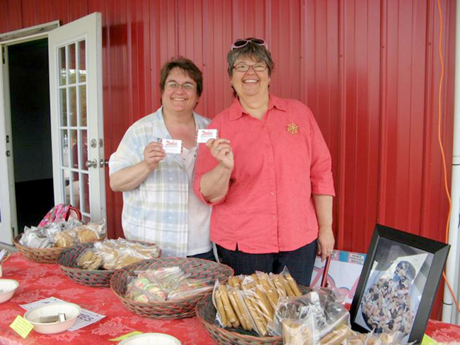 Sandy Hunter and Deb Vandenbroucke enjoying the day