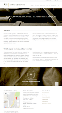 Screenshot of WordPress landing page