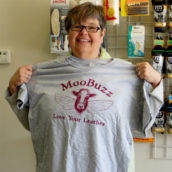 MooBuzz product shirt was given to Deb Vandenbroucke for our fine work together.