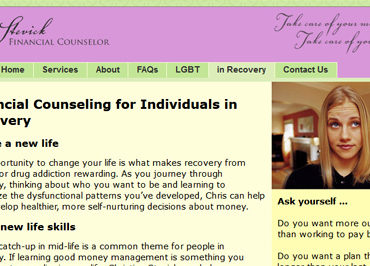 Financial counselor html website