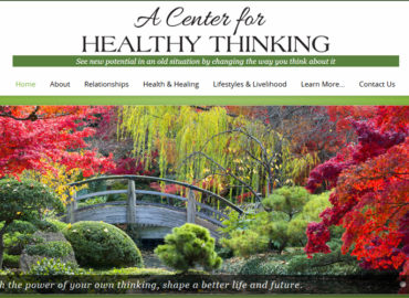 Screenshot of website header which is really pretty brought to you by Striking. Fall colors in the slideshow.
